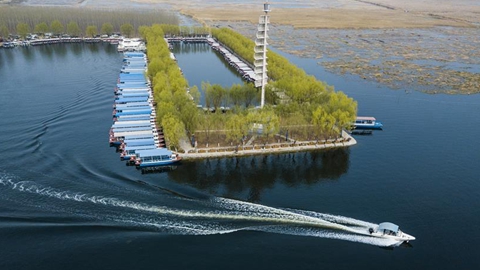 One year on: aerial view of Xiongan New Area