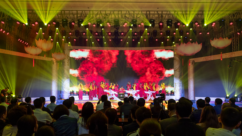 国家级非物质文化遗产项目雄县亚古城音乐会和鹰爪翻子拳表演