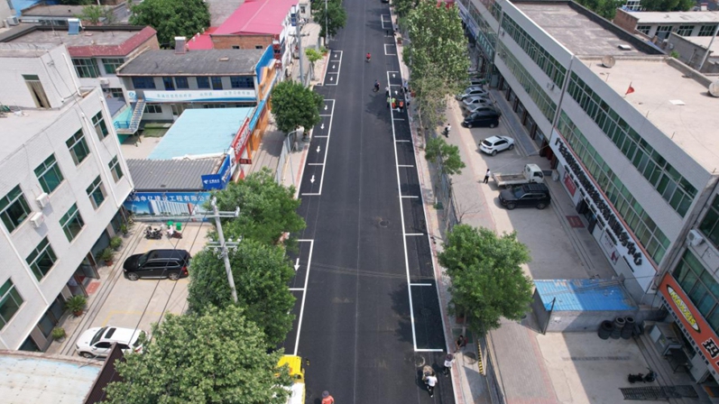 容城县2022年雨污分流改造提升项目二标段工程罗萨大街路段建成通车