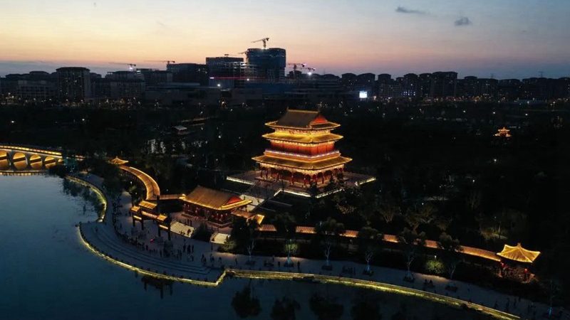 俯瞰雄安新区“城市绿色客厅”