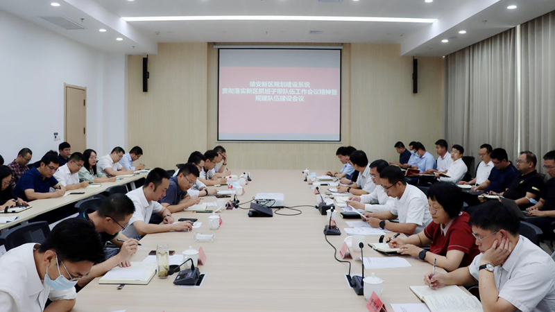 雄安新区规划建设系统召开贯彻落实新区党工委抓班子带队伍工作会议精神暨规建队伍建设会议