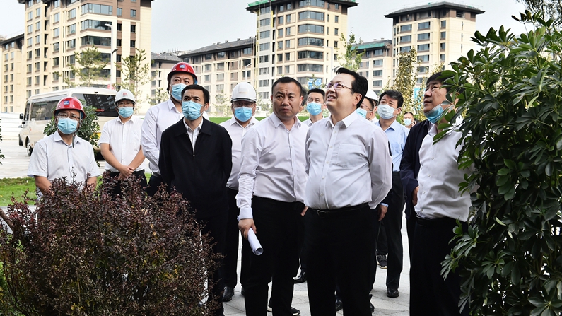 张国华调研容东片区华望城项目建设进展情况并主持召开专题会议
