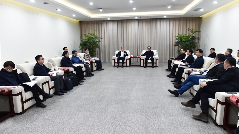 ​张国华与中国科学院副院长、党组成员张涛一行举行工作座谈