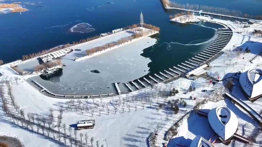 雪后白洋淀尽显北国风光