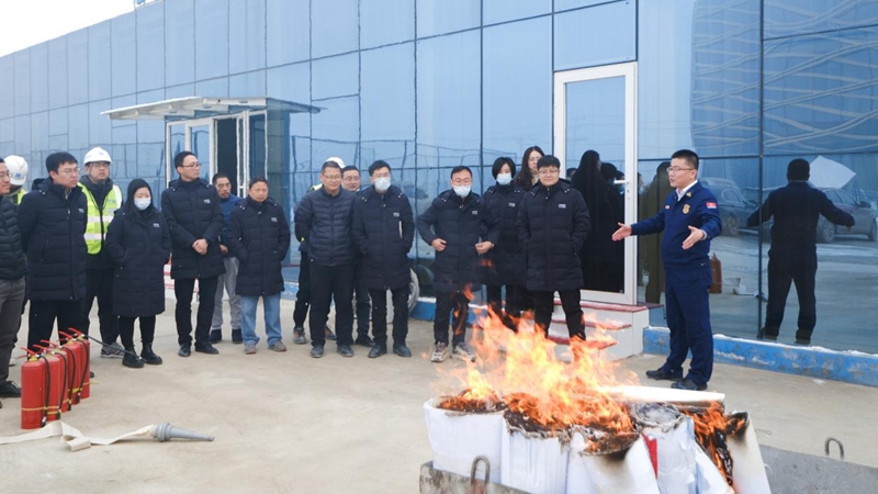 雄安新区消防救援工作筹备组到中国中化大厦项目部进行消防安全培训