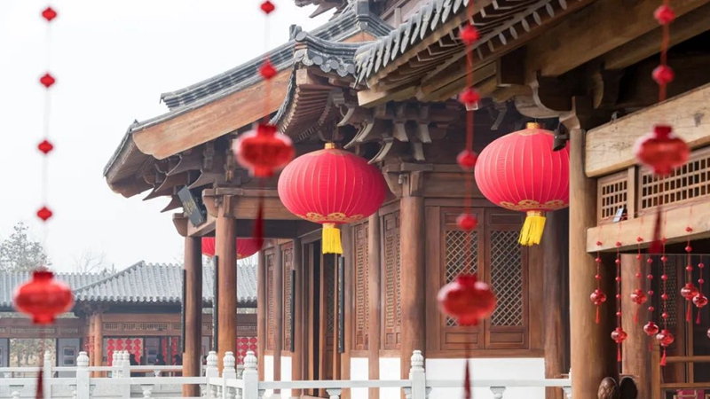 雄安新区公园美景扮靓新春