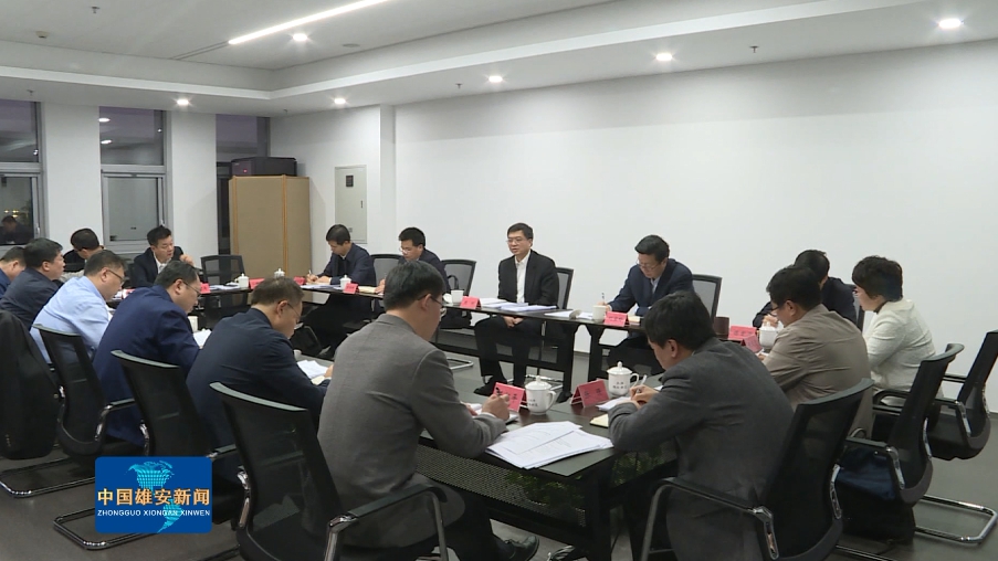 【视频】雄安新区召开党工委委员（扩大）会议